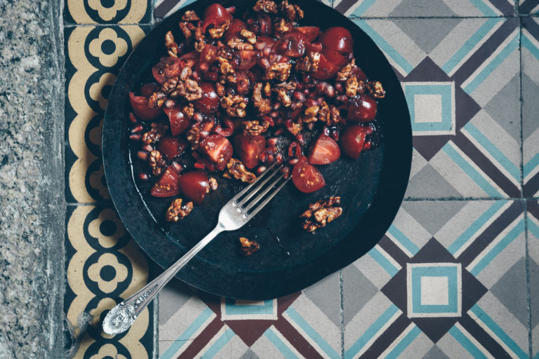 Spätsommersalat mit marinierten Feigen & SumacChicken Limon Rimon