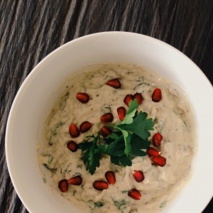 Baba Ganoush: Aubergine und Tahina Dip