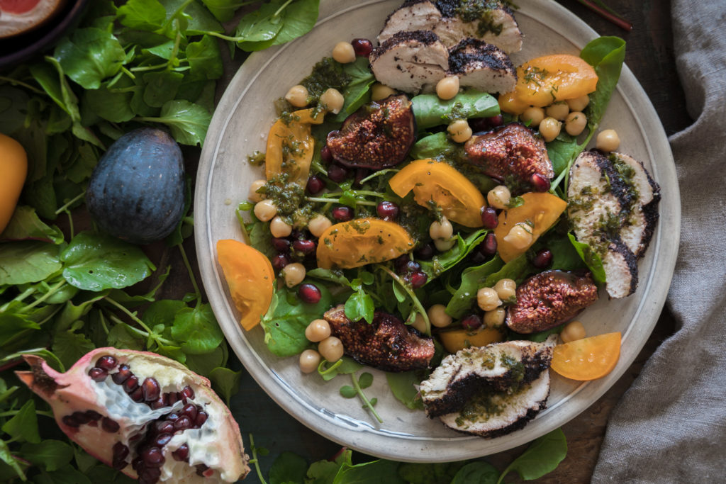 Kunterbunter Spätsommersalat