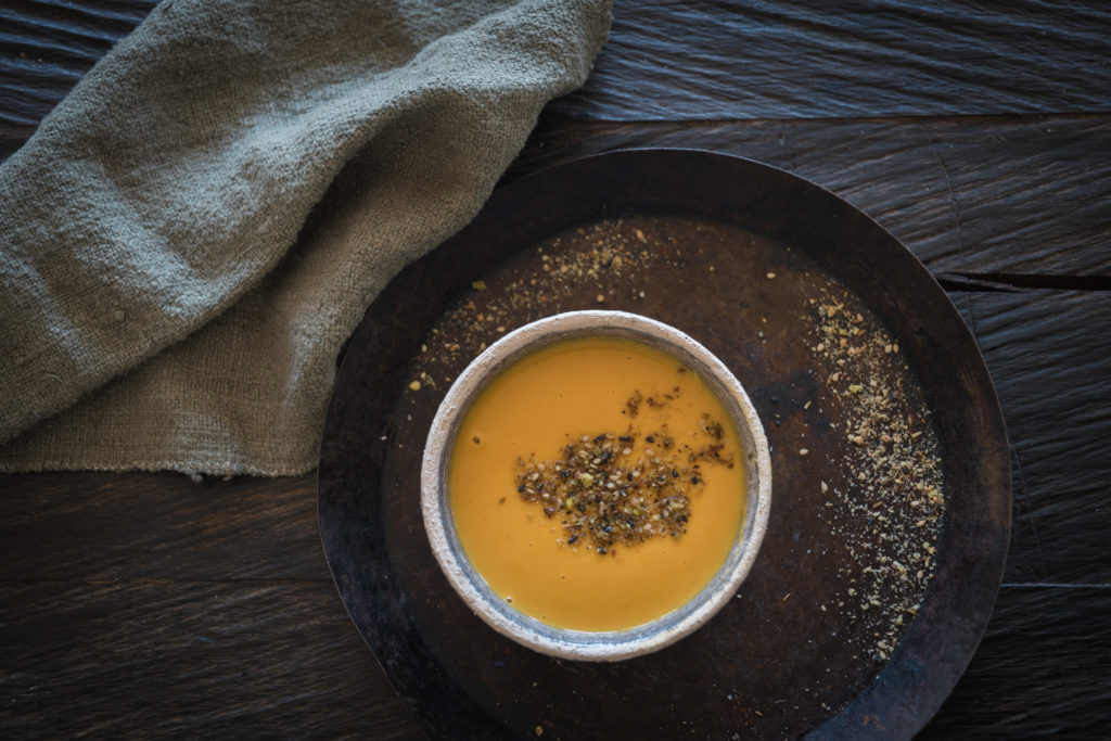 Scharfe Süsskartoffelsuppe